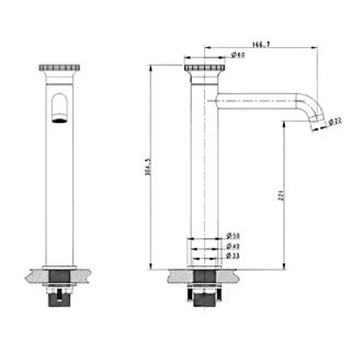 Смеситель для раковины Bronze de Luxe 9008W-R, белый/красный